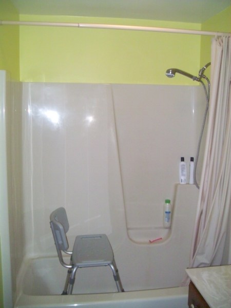 Bath Bench, Hand Held Shower